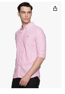 U.S. ELK Men's Button Down Slim Fit, Casual Style semi Shirt Dressing | Long Sleeve | Smart Fit Cuff